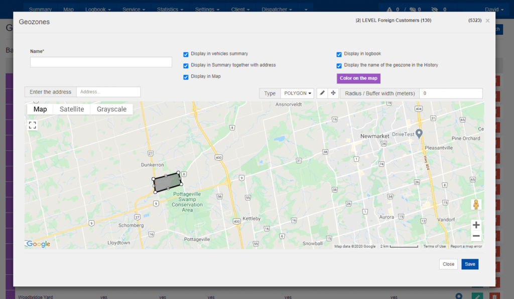 Set your own geo-fence and get notified when vehicle enters or leave the restricted area.